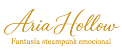 Logotipo Aria Hollow en dorado